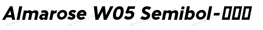 Almarose W05 Semibol字体转换